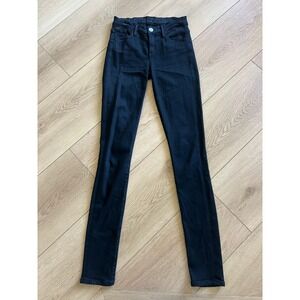 Goldsign High Rise Skinny Jeans Women's Black Denim Stylish Casual